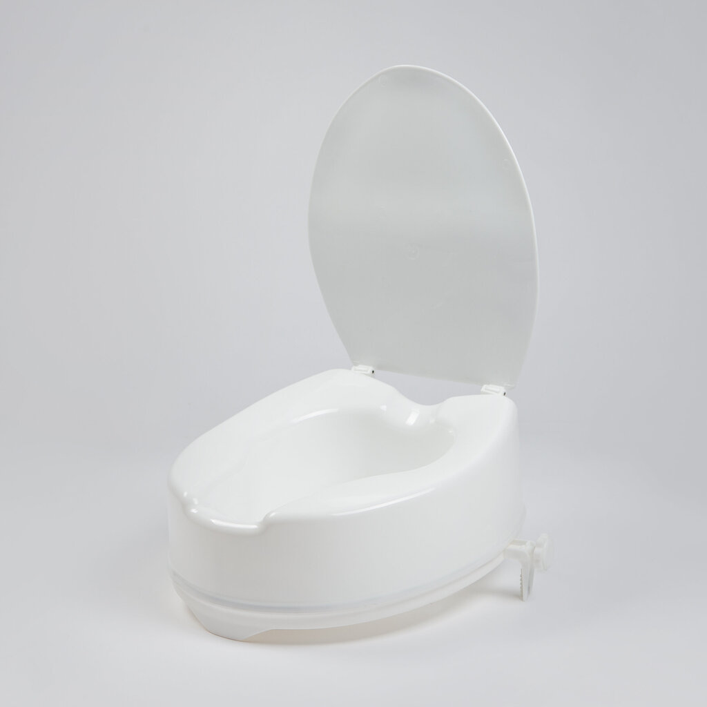 Paaugstinājums tualetes poda sēdeklim ar vāku, 10 cm цена и информация | Medicīniskā aprūpe | 220.lv
