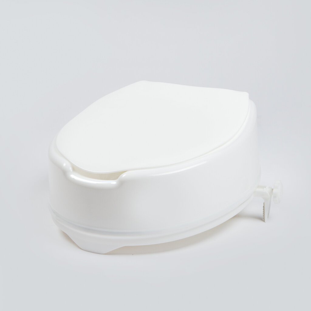Paaugstinājums tualetes poda sēdeklim ar vāku, 10 cm cena un informācija | Medicīniskā aprūpe | 220.lv
