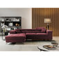 Stūra dīvāns Selsey Mikkara, sarkans cena un informācija | Stūra dīvāni | 220.lv