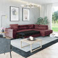 Stūra dīvāns Selsey Stevil, sarkans cena un informācija | Stūra dīvāni | 220.lv