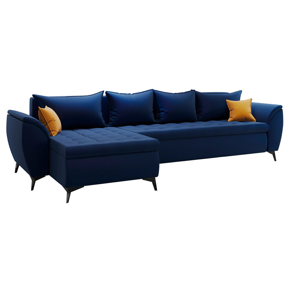 Stūra dīvāns Selsey Canajo, zils cena un informācija | Stūra dīvāni | 220.lv