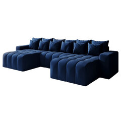 Stūra dīvāns Selsey Batilo U, zils cena un informācija | Stūra dīvāni | 220.lv