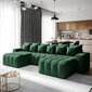 Stūra dīvāns Selsey Batilo U, zaļš cena un informācija | Stūra dīvāni | 220.lv