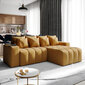 Stūra dīvāns Selsey Batilo, dzeltens cena un informācija | Stūra dīvāni | 220.lv