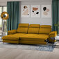 Stūra dīvāns Selsey Erola, dzeltens cena un informācija | Stūra dīvāni | 220.lv