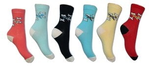 Детские носки из мериносовой шерсти, синие цена и информация | Носки, колготки для девочек | 220.lv