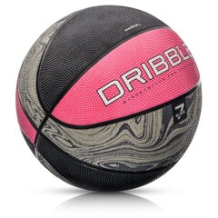 Basketbola bumba Meteor Dribble, 7. izmērs, rozā цена и информация | Баскетбольные мячи | 220.lv