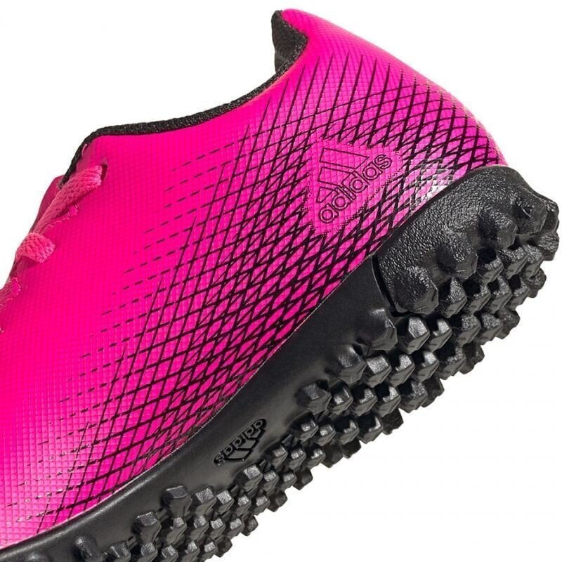 Futbola buči bērniem Adidas X Ghosted 4 TF Jr FW6919, rozā cena un informācija | Futbola apavi | 220.lv