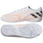 Futbola buči bērniem Adidas Nemeziz 4 IN Jr FW7362, balti cena un informācija | Futbola apavi | 220.lv