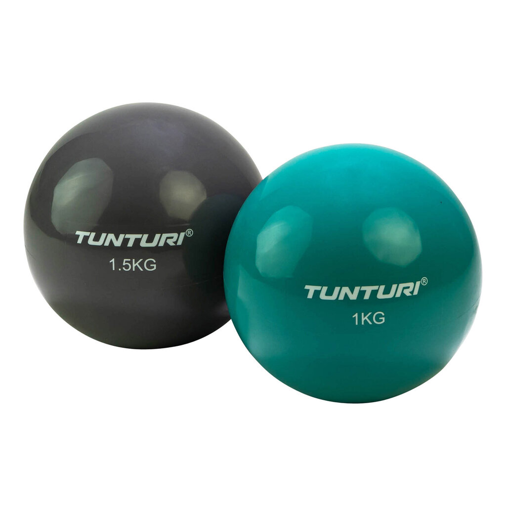 Bumba fitnesam TUNTURI Toning ball 1,5kg cena un informācija | Vingrošanas bumbas | 220.lv