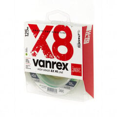 Pīta aukla Lucky John Vanrex X8 Fluo Green 0.14mm cena un informācija | Makšķerauklas | 220.lv