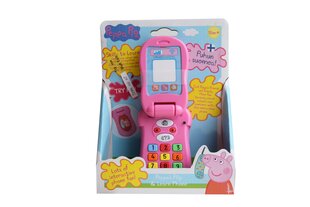 Cūciņas Pepas telefons ar skaņas efektiem (Peppa Pig) cena un informācija | Rotaļlietas zīdaiņiem | 220.lv