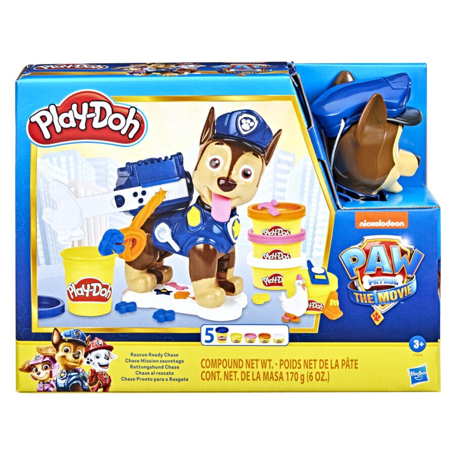 Plastilīna komplekts Play-Doh Paw Patrol Chase (Ķepu Patruļa) cena un informācija | Modelēšanas un zīmēšanas piederumi | 220.lv