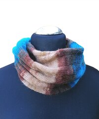 Вязаный шарф круглый в полоску цена и информация | <p>Тапочки женские</p>
 | 220.lv