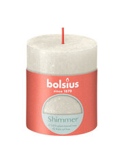 Ароматическая свеча Bolsius Rustic Shimmer Ivory цена и информация | Подсвечники, свечи | 220.lv