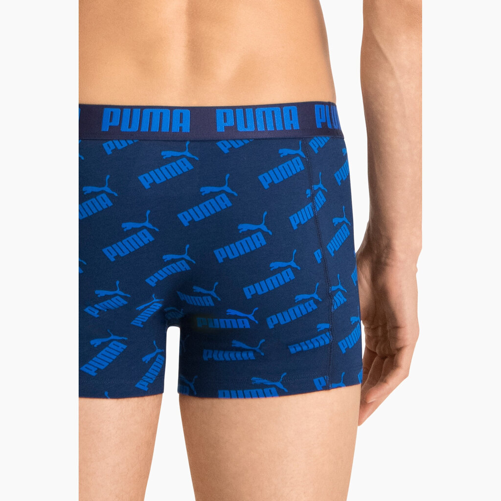 Puma Trikotāžas Apakšveļa Men Aop Boxer Blue 935054 02/XL cena un informācija | Vīriešu apakšbikses | 220.lv
