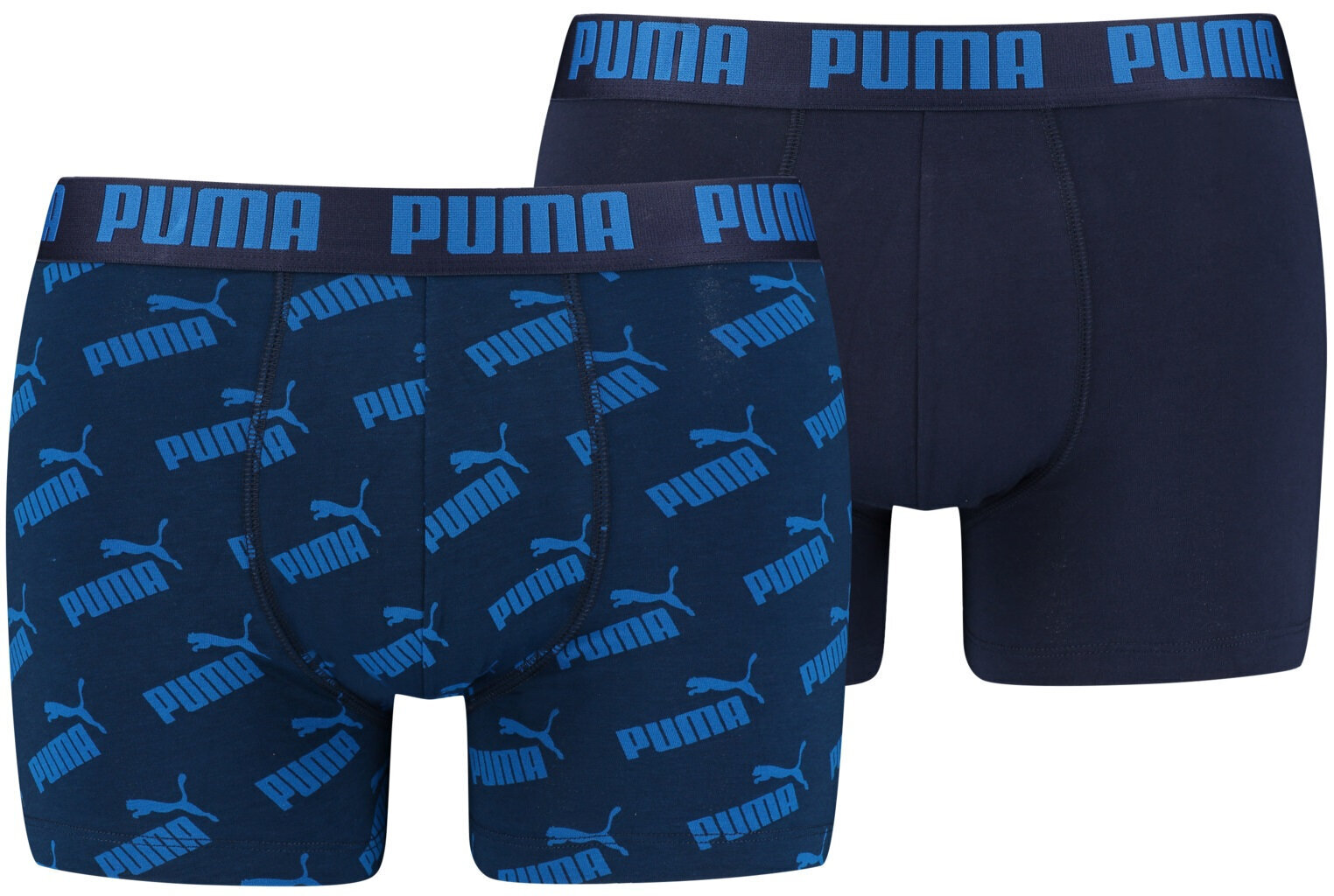 Puma Trikotāžas Apakšveļa Men Aop Boxer Blue 935054 02/XL cena un informācija | Vīriešu apakšbikses | 220.lv