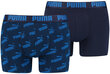 Puma Trikotāžas Apakšveļa Men Aop Boxer Blue 935054 02/XL cena un informācija | Vīriešu apakšbikses | 220.lv