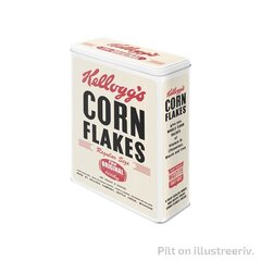 Metāla kārba/XL/Kellogs´s Corn Flakes The Original  cena un informācija | Trauki pārtikas uzglabāšanai | 220.lv