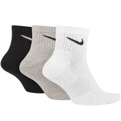 Vīriešu sporta zeķes Nike Everyday Cushioned Ankle SX7667 901, 3 pāri цена и информация | Мужские носки | 220.lv