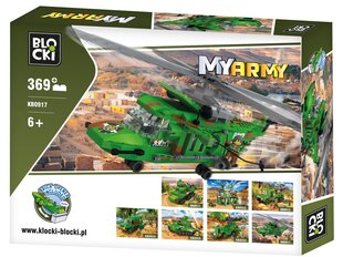 Конструктор Blocki MyArmy Combat Helicopter, KB0917 369шт. цена и информация | Конструкторы и кубики | 220.lv