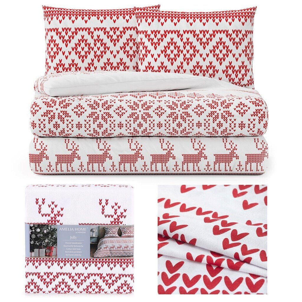 AmeliaHome gultas veļas komplekts Snuggy Jolly, 160x200, 3 daļas цена и информация | Gultas veļas komplekti | 220.lv