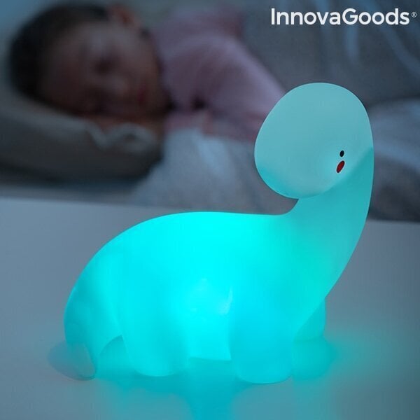 DAUDZKRĀSAINA LED LAMPA DINOZAURS LIGHTOSAURUS INNOVAGOODS cena un informācija | Galda lampas | 220.lv