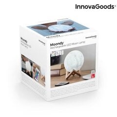 UZLĀDĒJAMO LED LAMPU MĒNESS MOONDY INNOVAGOODS kaina ir informacija | Galda lampas | 220.lv