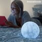 UZLĀDĒJAMO LED LAMPU MĒNESS MOONDY INNOVAGOODS cena un informācija | Galda lampas | 220.lv