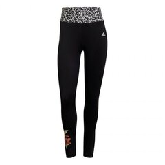 Sporta legingi sievietēm Adidas Farm Rio Feel Brilliant AeroReady High-Rise Tights W GS6340, melni cena un informācija | Sporta apģērbs sievietēm | 220.lv