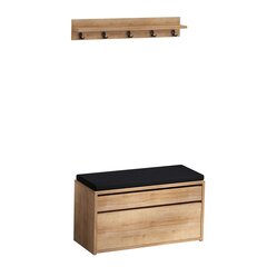 Комплект мебели для прихожей Kalune Design Boby, коричневый цена и информация | Комплекты в прихожую | 220.lv