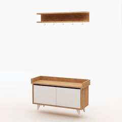 Комплект мебели для прихожей Kalune Design Arasso, коричневый цена и информация | Комплекты в прихожую | 220.lv