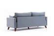 Dīvāns Kalune Design Bella, zils cena un informācija | Dīvāni | 220.lv