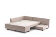 Stūra dīvāns Kalune Design Manama, kreisās puses, smilškrāsas cena un informācija | Stūra dīvāni | 220.lv