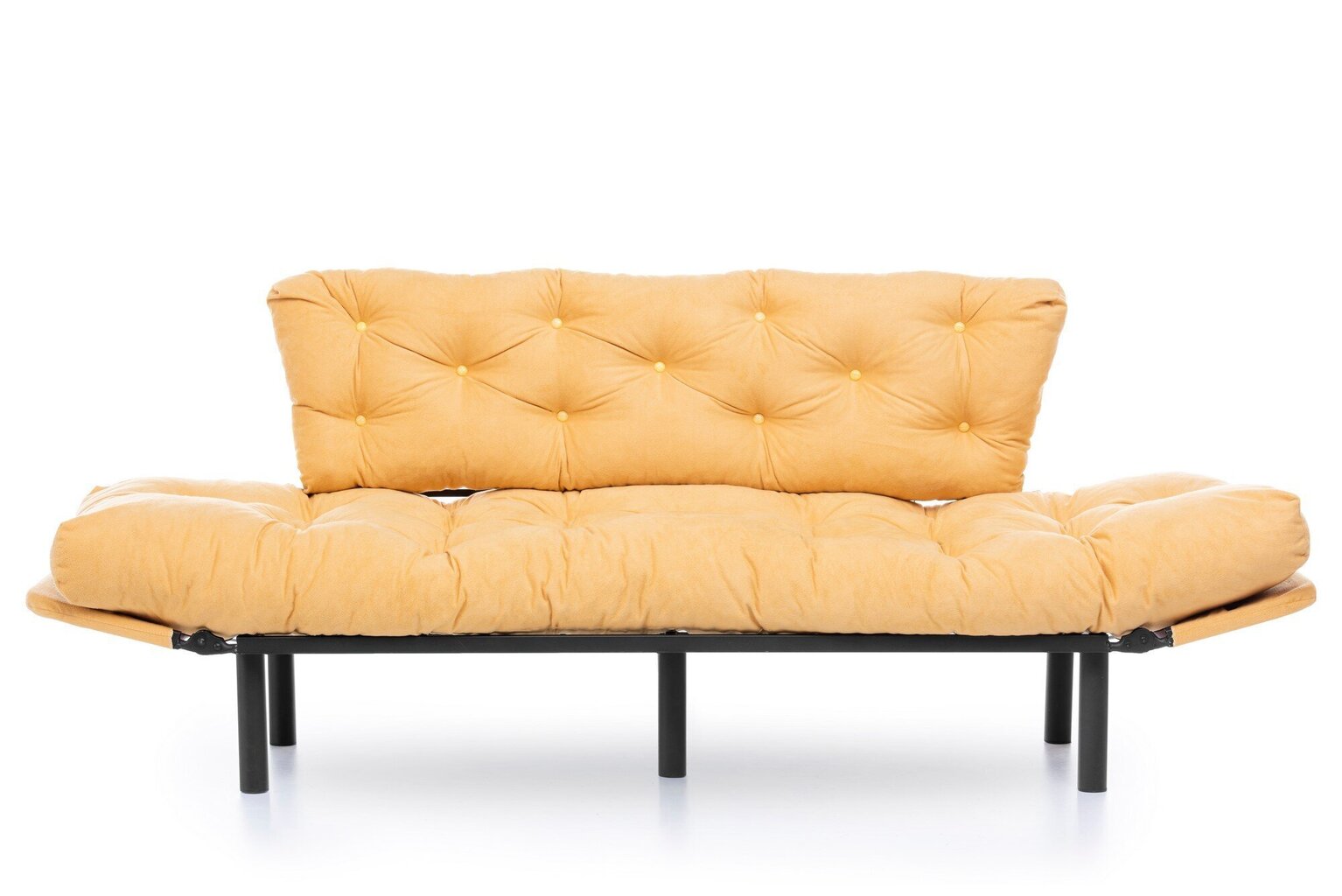 Dīvāns Kalune Design Nitta Triple, dzeltens cena un informācija | Dīvāni | 220.lv