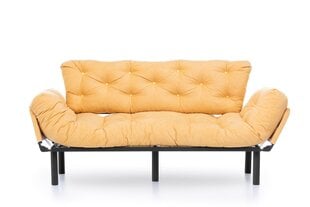 Dīvāns Kalune Design Nitta Triple, dzeltens цена и информация | Диваны | 220.lv