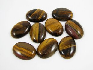 Tiger Eye Cabochon 25x18 mm cena un informācija | Rotu veidošana, pērļošana | 220.lv