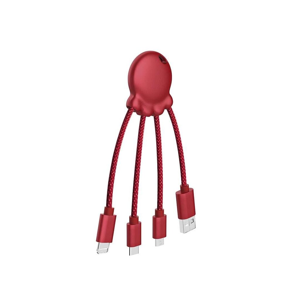 Xoopar Octopus Booster Power Bank un vairāku vadu kabelis (sarkans) цена и информация | Lādētāji-akumulatori (Power bank) | 220.lv