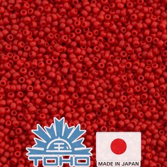 Бисер TOHO® Seed Beads Opaque-Frosted Cherry TR-11-45AF 11/0 (2,2 мм) 10 г. цена и информация | Принадлежности для изготовления украшений, бисероплетения | 220.lv