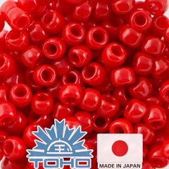 Бисер TOHO® Seed Beads Opaque Cherry TR-11-45A 11/0 (2,2 мм) 10 г. цена и информация | Принадлежности для изготовления украшений, бисероплетения | 220.lv