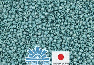 Бисер TOHO® Opaque-Rainbow Turquoise TR-11-413 11/0 (2,2 мм) 10 г. цена и информация | Принадлежности для изготовления украшений, бисероплетения | 220.lv