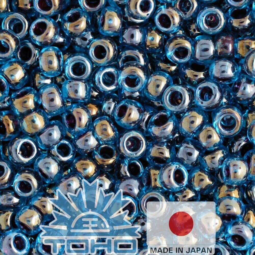 TOHO® sēklu krelles iekšpusē-krāsa zila aveņu 11/0 (2,2 mm) 10 g. цена и информация | Rotu veidošana, pērļošana | 220.lv