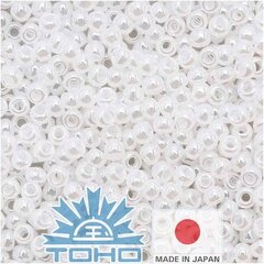 TOHO® sēklu krelles Ceilonas sniegpārsla 11/0 (2,2 mm) 10 g. cena un informācija | Rotu veidošana, pērļošana | 220.lv