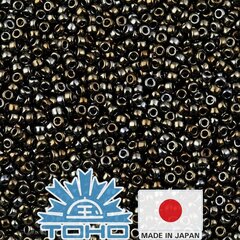 TOHO® sēklu krelles Metāliska varavīksnene - brūna TR-11-83 11/0 (2,2 mm) 10 g. cena un informācija | Rotu veidošana, pērļošana | 220.lv