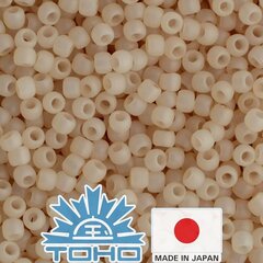 Бисер TOHO® Seed Beads Ceylon Frosted Lt Ivory 11/0 (2.2 мм) 10 г. цена и информация | Принадлежности для изготовления украшений, бисероплетения | 220.lv