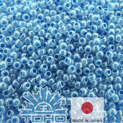TOHO® sēklu krelles Ceylon Denim Blue 11/0 (2,2 mm) 10 g. cena un informācija | Rotu veidošana, pērļošana | 220.lv