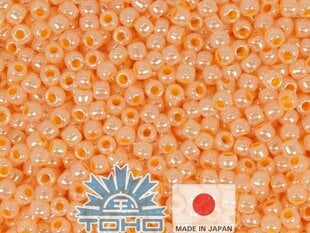 Бисер TOHO® Ceylon Apricot 11/0 (2,2 мм) 10 г. цена и информация | Принадлежности для изготовления украшений, бисероплетения | 220.lv