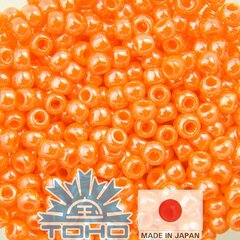 TOHO® sēklu krelles Oranža 11/0 (2,2 mm) 10 g. cena un informācija | Rotu veidošana, pērļošana | 220.lv