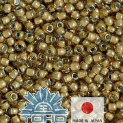 Бисер TOHO® Seed Beads Inside-Color Topaz / Lt Gray-Lined 11/0 (2,2 мм) 10 г. цена и информация | Принадлежности для изготовления украшений, бисероплетения | 220.lv