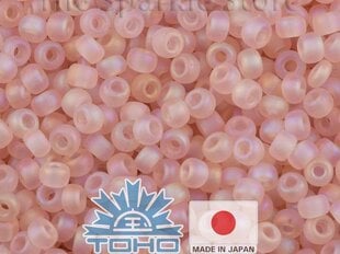 TOHO® sēklu krelles caurspīdīga varavīksnes matēta Rosaline 11/0 (2,2 mm) 10 g. cena un informācija | Rotu veidošana, pērļošana | 220.lv